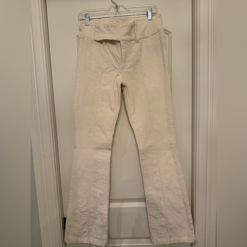 Urban Outfitters Off-White Corduroy Trousers
